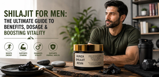 Shilajit for men supporting energy, stamina, vitality and overall male health with authentic Himalayan Shilajit resin