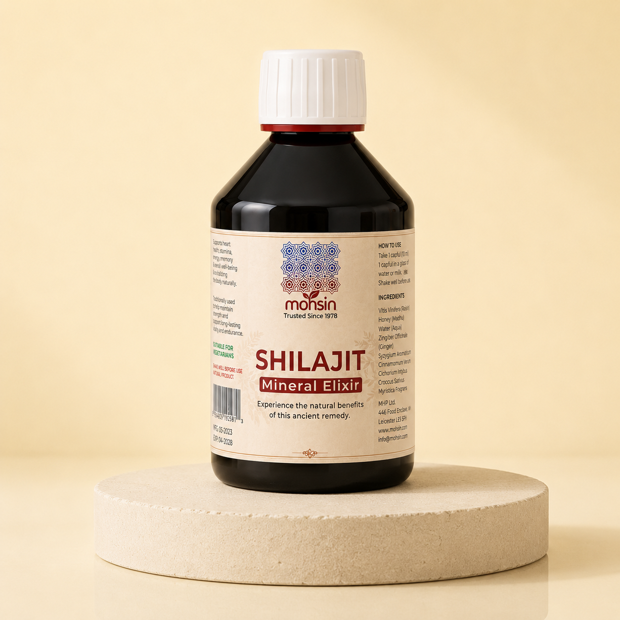 Shilajit Mineral Elixir-Herbal Remedy for Vitality (150ml,300ml)