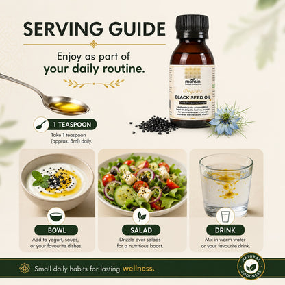 Organic Cold Pressed Black Seed Oil – 100% Pure Nigella Sativa - 100ml